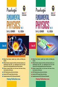 Pradeep's Fundamental Physics for Class 12 (Vol. 1 & 2) Examination 2022-23