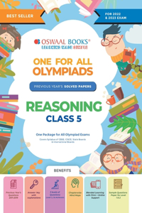 One for All Olympiad Previous Years Solved Papers, Class-5 Reasoning Book (For 2022 Exam)