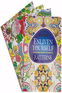 Amazon Brand - Solimo Enliven Yourself Colouring Books (Set of 4)