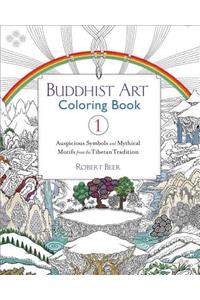 Buddhist Art Coloring, Book 1