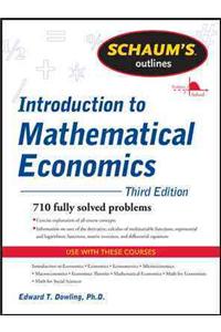 Schaum's Outline of Introduction to Mathematical Economics, 3rd Edition