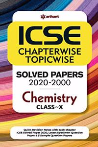 ICSE Chapterwise Topicwise Solved Papers Chemistry Class 10 for 2021 Exam