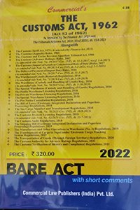The Customs Act, 1962 (Act 52 Of 1962) Bare Act - 2020 Edition