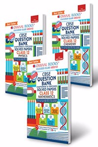 Oswaal CBSE Question Bank Class 12 Physics, Chemistry & Mathematics (Set of 3 Books) (For 2022-23 Exam)