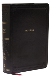 NKJV, End-of-Verse Reference Bible, Compact, Leathersoft, Black, Red Letter, Comfort Print