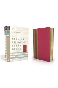 NIV, Biblical Theology Study Bible, Imitation Leather, Pink/Brown, Comfort Print
