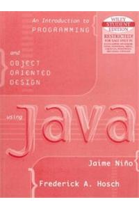 An Introduction To Programming And Object Oriented Design Using Java