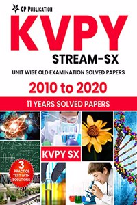 KVPY Stream-SX (11 Years solved papers 2010 to 2020) with 3 Practice Papers By Career Point Kota