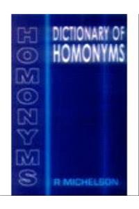 Dictionary of homonyms