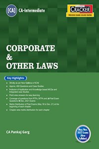 Taxmann's CRACKER for Corporate & Other Laws ? Covering 450+ Question/Case Studies with Point-wise Answers, Past Exam Questions & RTPs & MTPs of ICAI | CA Inter | May 2022 Exams [Paperback] CA Pankaj Garg