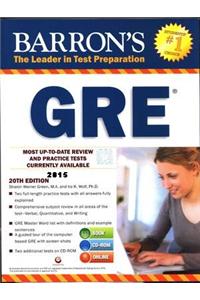 Barron's New GRE: The Leader in Test Preparation 2015 (With CD-ROM)