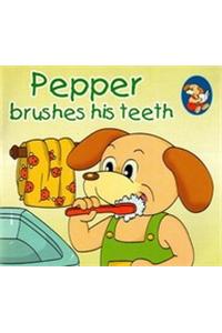 Pepper Brushes His Teeth