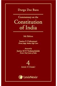 Commentary On The Constitution Of India; Vol. 4 (Covering Article 19 (Contd.))