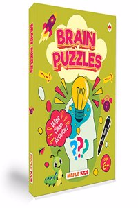 Brain Boosting Activity Sheets with Pen - Brain Teasers, Puzzles for Logical Reasoning