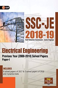 SSC JE Electrical Engineering for Junior Engineers Previous Year Solved Papers (2008-18), 2018-19 for Paper I