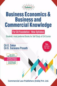 Padhuka's Business Economics & Business and Commercial Knowledge for CA Foundation - New Syllabus - 5/e, 2022