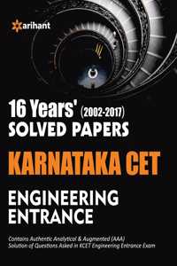16 Year's Solved Papers Karnataka CET Engineering Entrance