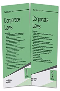 Taxmann's Corporate Laws (Set of 2 Volumes) - Most Authentic & Comprehensive Book covering Amended, Updated & Annotated text of India's 15+ Corporate Laws