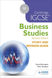 Cambridge Igcse Business Studies Study and Revision Guide 2nd Edition