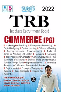 SURA`S TRB PG COMMERCE Exam Books - LATEST EDITION 2022