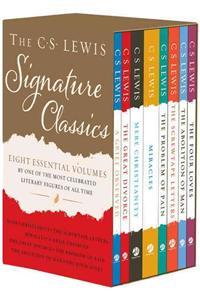 C. S. Lewis Signature Classics (8-Volume Box Set): An Anthology of 8 C. S. Lewis Titles: Mere Christianity, the Screwtape Letters, Miracles, the Great Divorce, the Problem of Pain, a Grief Observed, 