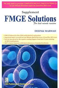 Supplement FMGE Solutions : for last minute revision