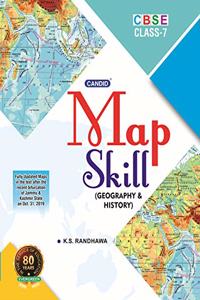 Evergreen CBSE Candid Map Skills (Geography and History): For 2021 Examinations(CLASS 7 )