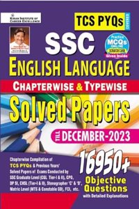 Ssc TCS Pyqs English Language Chapterwise & Typewise Solved Papers 16950+ Till - December 2023