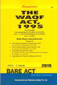 Wakf Act, 1995 Alongwith Central Wakf Council Rules, 1998 (As Amended In 2013)