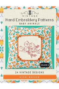 Vintage Hand Embroidery Patterns Baby Animals