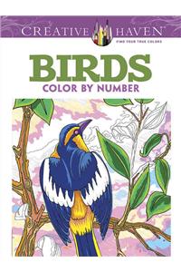Creative Haven Birds Color by Number Coloring Book