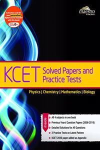 Wiley's KCET Solved Papers and Practice Tests, Physics, Chemistry, Mathematics, Biology