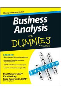 Business Analysis For Dummies