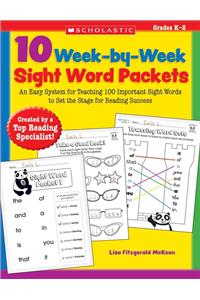 10 Week-By-Week Sight Word Packets