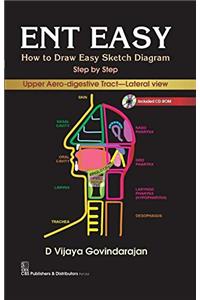 ENT EASY : How to Draw Easy Sketch Diagram Step by Step : Upper Aero-digestive Tract—Lateral View with CD-Rom