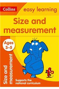 Size and Measurement Ages 3-5