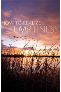 How to Realize Emptiness