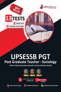 UP PGT Sociology Book 2024 (English Edition) - 10 Full Length Mock Tests and 3 Previous Year Papers (1600 Solved Questions) UPSESSB with Free Access to Online Tests