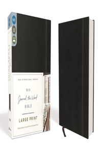 NIV, Journal the Word Bible, Large Print, Hardcover, Black