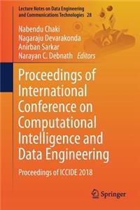 Proceedings of International Conference on Computational Intelligence and Data Engineering