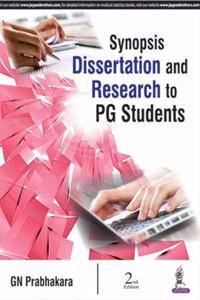 Synopsis Dissertation and Research to PG Students