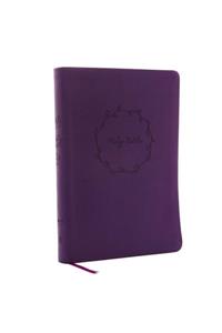 NKJV, Value Thinline Bible, Large Print, Purple Leathersoft, Red Letter, Comfort Print