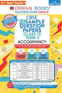 Oswaal Cbse Term 2 Sample Papers Class 12 Accountancy Book (for Board Exams 2022)
