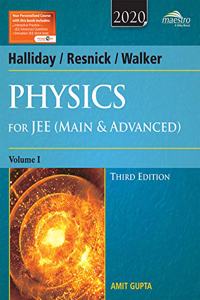 Wiley's Halliday / Resnick / Walker Physics for JEE (Main & Advanced), Vol 1, 3ed, 2020