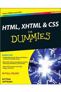 HTML, XHTML and CSS For Dummies