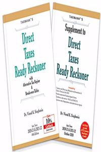 Taxmann?s Direct Taxes Ready Reckoner with Supplement - Including Case Studies on Mode of TCS Recovery, Alternative Tax Regime & Break-even Tables | 44th Edition | A.Y. 20-21 & 21-22