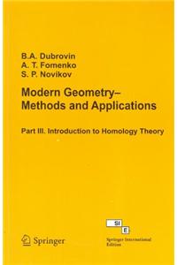 Modern Geometry Methods -Vol Iii (Spg)