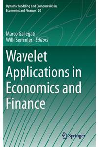 Wavelet Applications in Economics and Finance