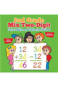 2nd Grade Mix Two-Digit Vertical Addition and Subtraction Workbook Children's Math Books