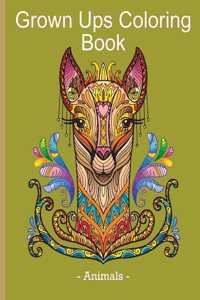 Grown Ups Coloring Book - Animals